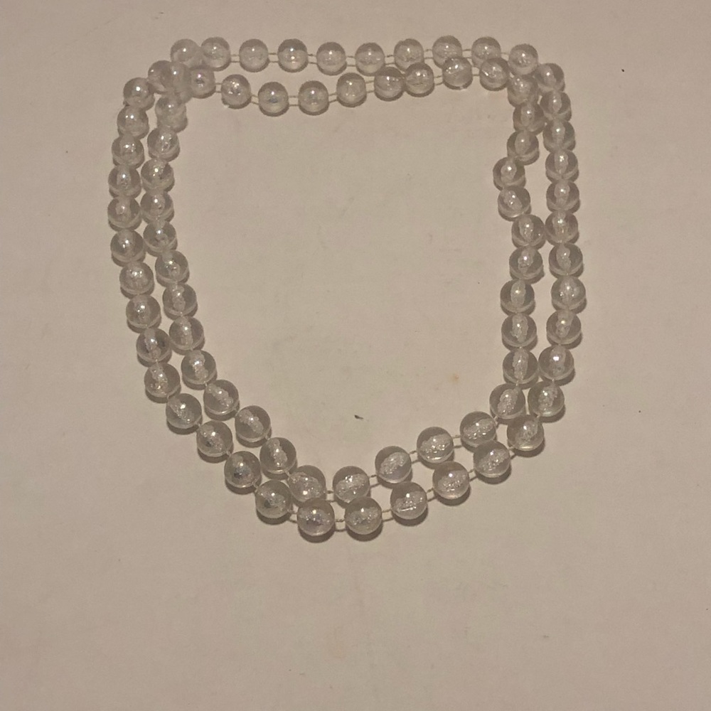 Clear Beaded Necklace